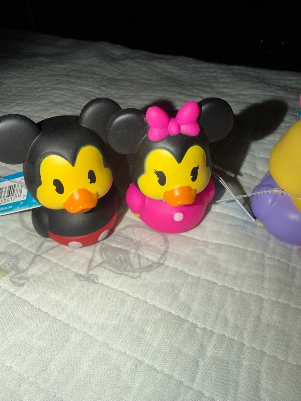 Mickie, Minnie, Daisy and Donald rubber ducky set 🐥